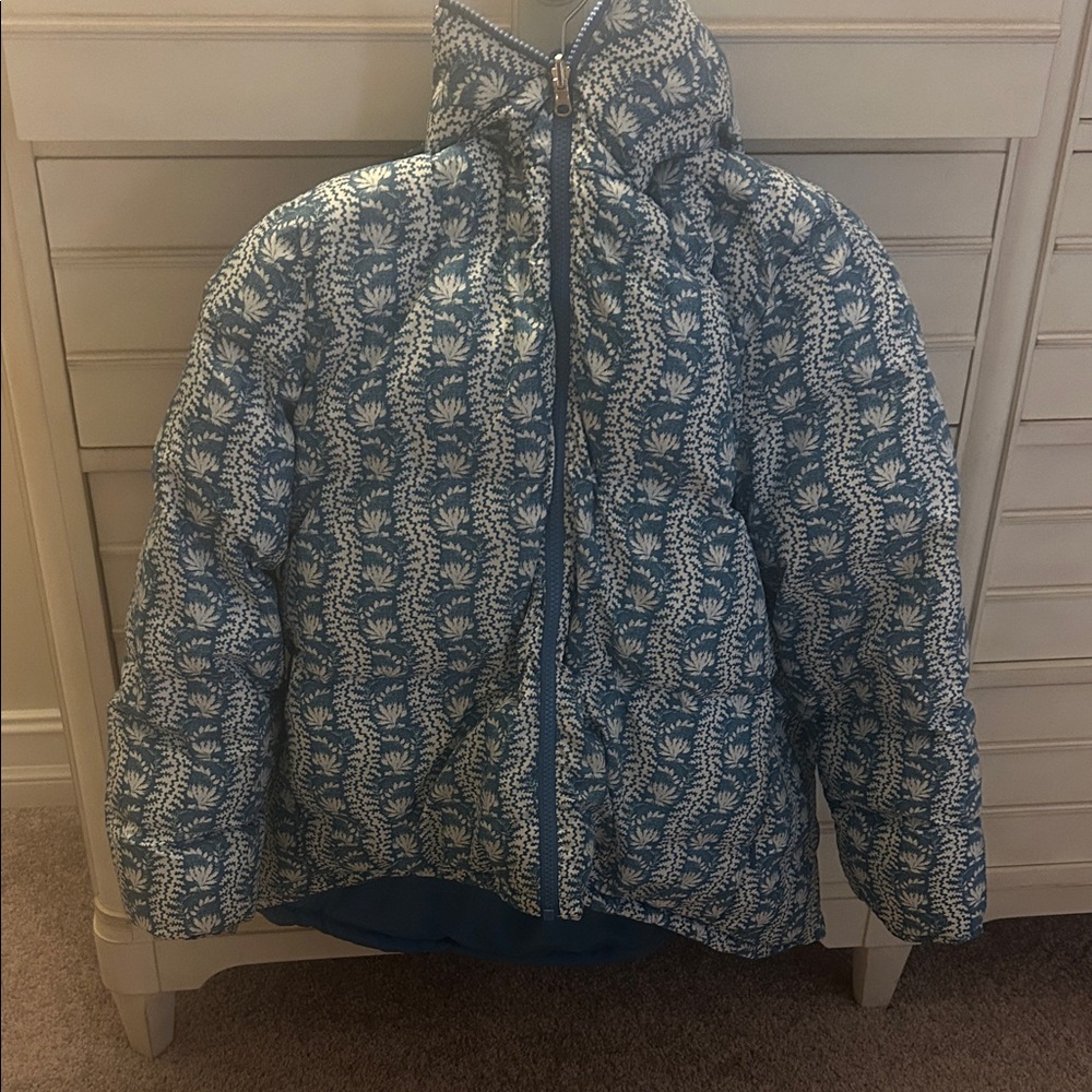 Blue Patterned Kids Jacket